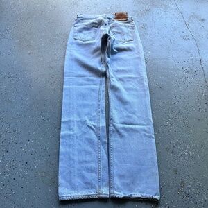 Levi's 501 Vintage 90s Light Wash Denim Jeans 30x34 Button Fly Made In USA